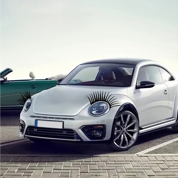 Eyelash Car Light Stickers 2 Piece Set NIP - Picture 4 of 8